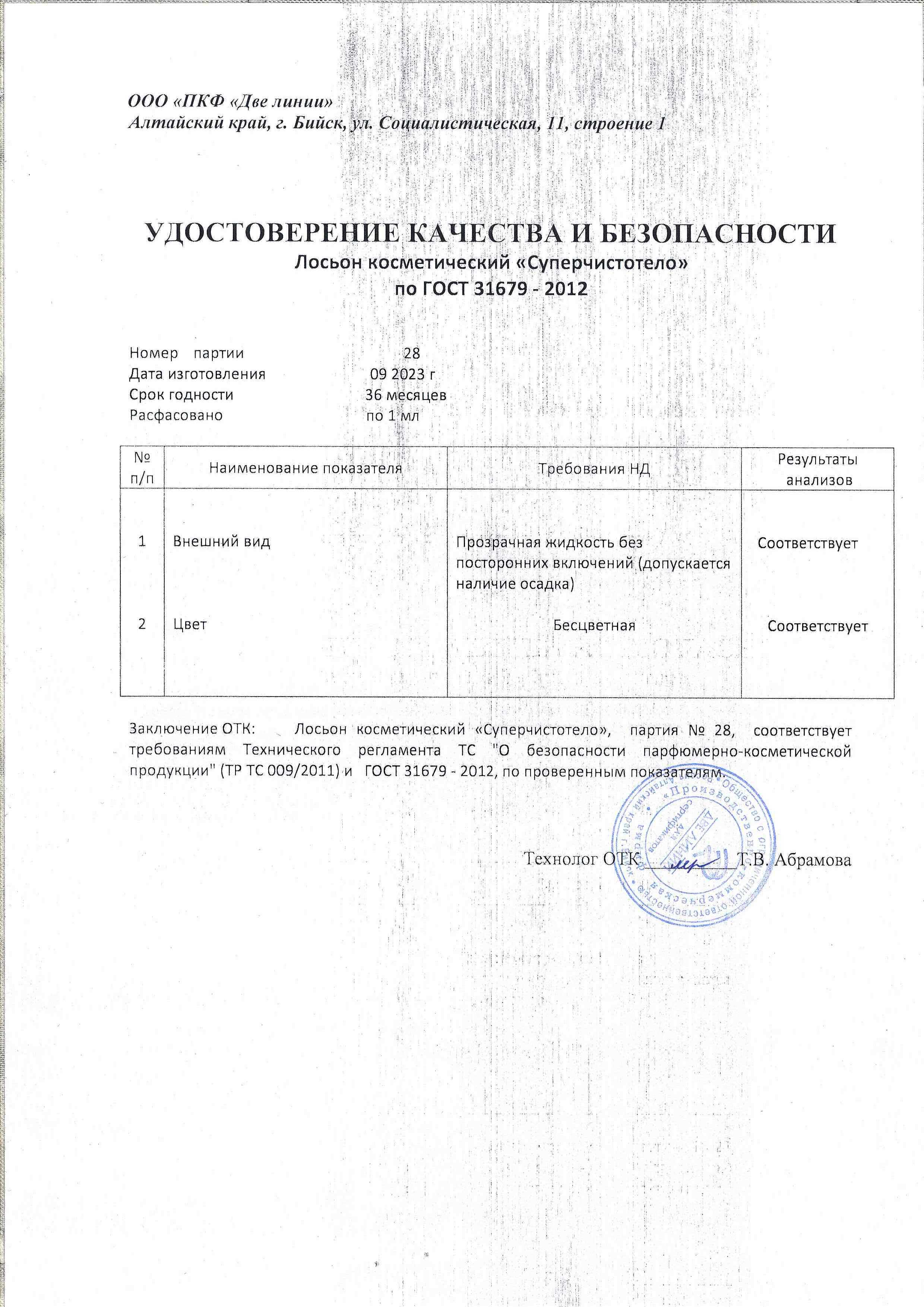Паспорт №092023